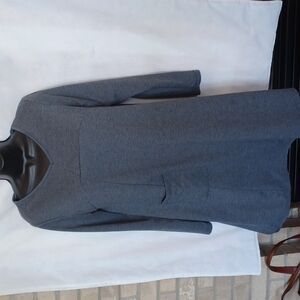 Zanzea Dress Long Sleeve Grey Pocket Dress, loose, flowy, comfortable,  M